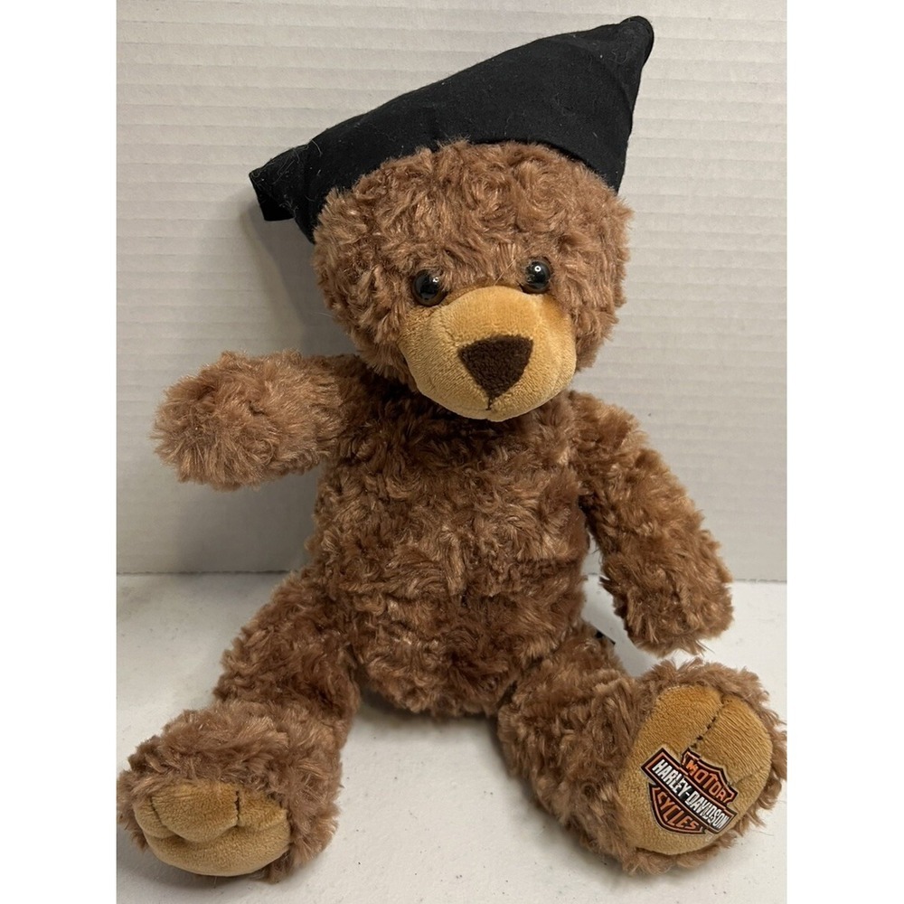 Harley Davidson Motorcycles Biker Club Teddy Bear 9" Plush Stuffed Animal Toy
